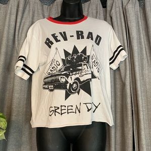 Green Day cropped top